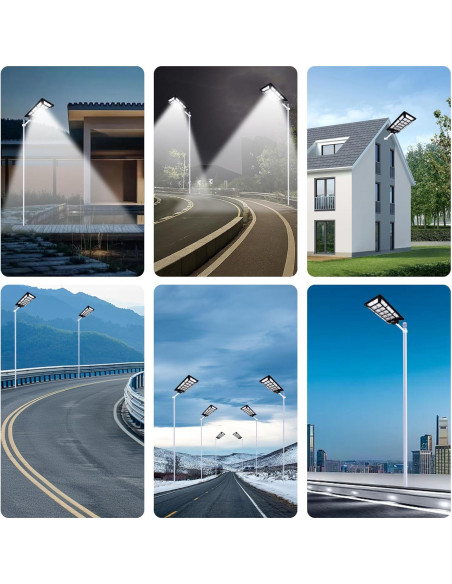 Luz Solar de Calle 10000W MUCH con Sensor de Movimiento IP67