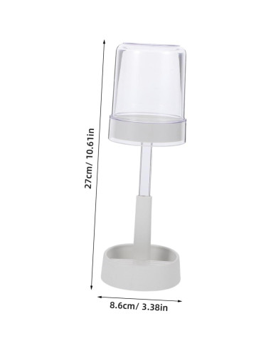 Soporte para Cepillos de Dientes TOPPERFUN con Tapa y Vaso Blanco