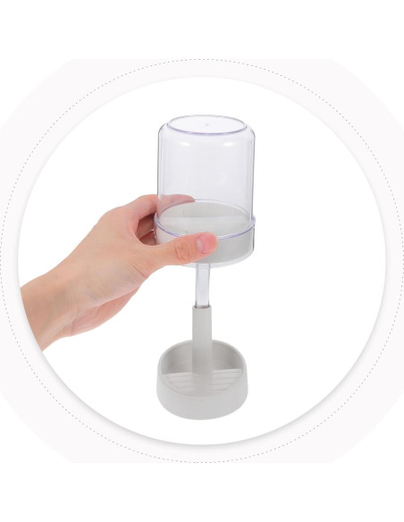 Soporte para Cepillos de Dientes TOPPERFUN con Tapa y Vaso Blanco