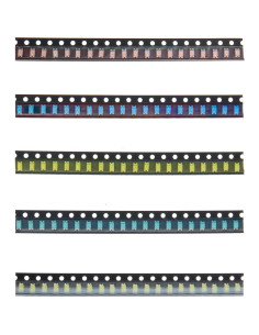Kits de 100 Diodos LED SMD 1206 Bridgold 5 Colores 20mA 2