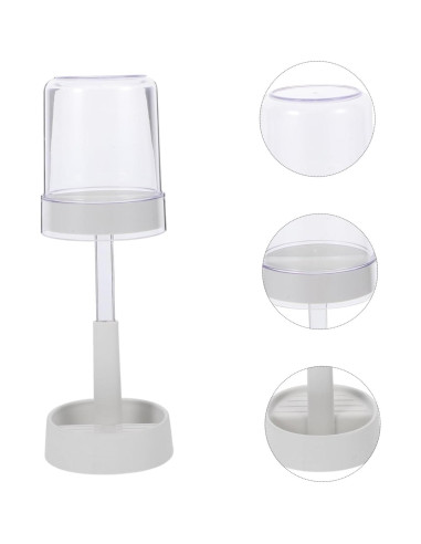 Soporte para Cepillos de Dientes TOPPERFUN con Tapa y Vaso Blanco