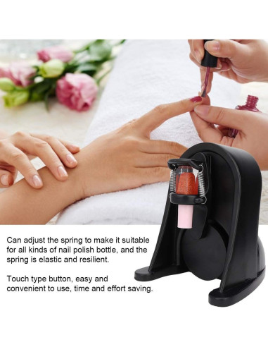 Agitador de Esmalte de Uñas Gel ABS con Resorte Ajustable