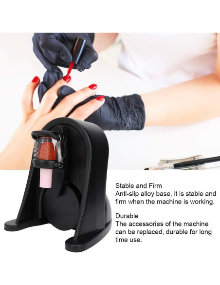 Agitador de Esmalte de Uñas Gel ABS con Resorte Ajustable