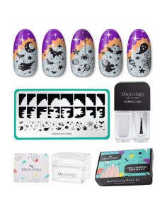 Kit de Estampado de Uñas Halloween Maniology - 5 Piezas