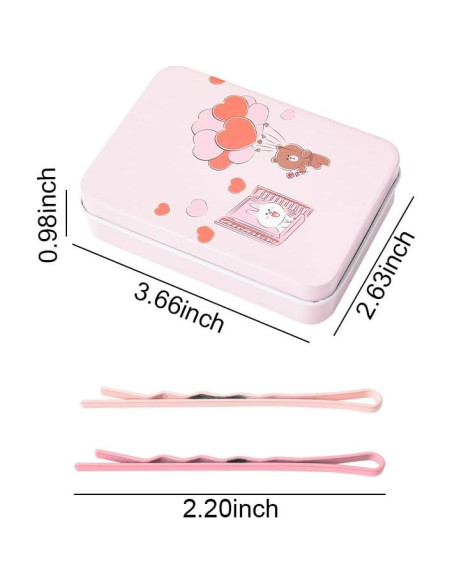 50 Horquillas de Acero Inoxidable para Cabello Coloridas