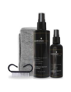 Kit de Limpieza de Reloj ChronoCare - Spray 118ml y 59ml, Toalla Microfibra