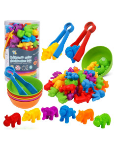 Juego de Clasificación de Animales Montessori SHAPGEI 36 Piezas