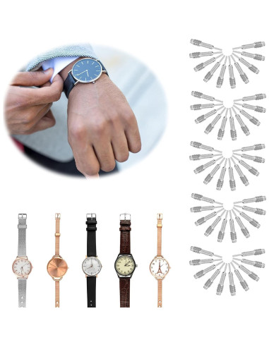 50 Piezas Punta de Repuesto para Herramienta de Reloj Brrnoog