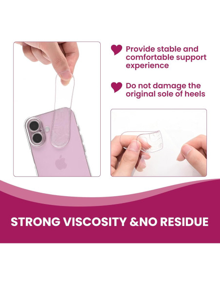 Agarraderas para Talones Bukihome - 6 Pares de Gel Antideslizante