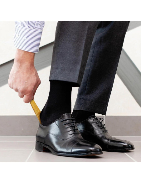 Calzadores de Madera GLEAVI - Juego 2 Piezas Largo 40cm y Corto 16cm