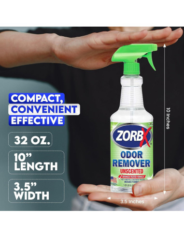 ZORBX Spray Quitamanchas y Olores Sin Fragancia 32 oz