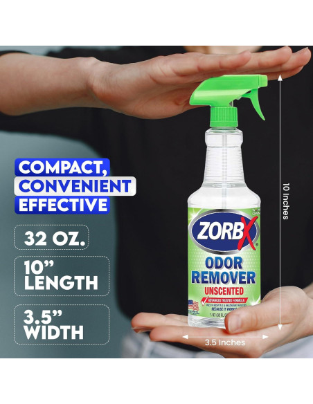 ZORBX Spray Quitamanchas y Olores Sin Fragancia 32 oz