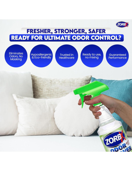 ZORBX Spray Quitamanchas y Olores Sin Fragancia 32 oz