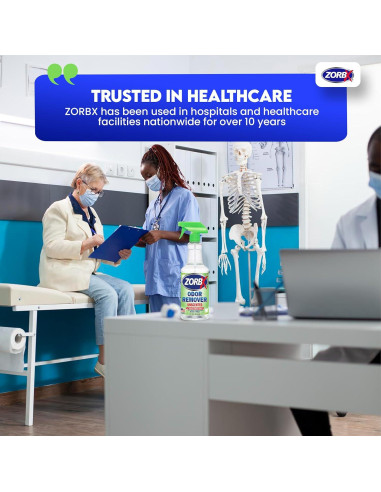 ZORBX Spray Quitamanchas y Olores Sin Fragancia 32 oz