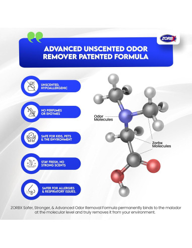 ZORBX Spray Quitamanchas y Olores Sin Fragancia 32 oz
