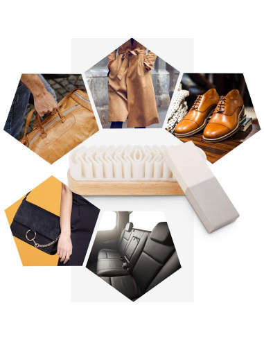 Kit de limpieza para ante y nubuck Care Guys con cepillo y borrador