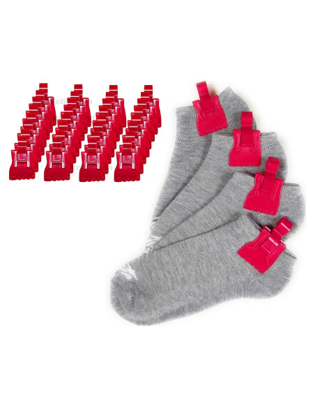 Clip para Calcetines RICHCO - 32 Piezas, Rosa, Hecho en EE.UU.