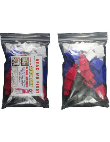 Clip para Calcetines RICHCO - 32 Piezas, Rosa, Hecho en EE.UU.