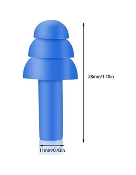 50 Pares de Tapones de Silicona Reutilizables para Natación