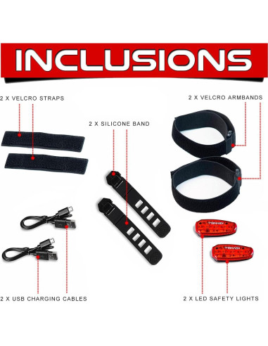 Luces de Seguridad LED Recargables Keywell - Paquete de 2