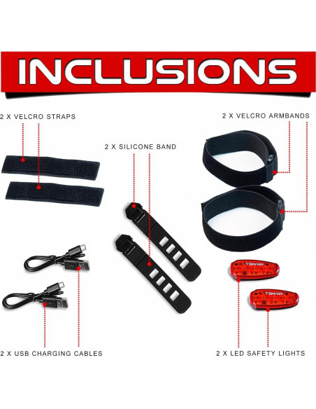 Luces de Seguridad LED Recargables Keywell - Paquete de 2