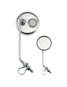 Espejo Redondo Lowrider Cromo para Bicicleta Izquierda