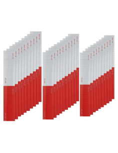 Cinta Reflectante 30 Pcs XIAXIANOVA 5x30cm Rojo/Blanco DOT-C2