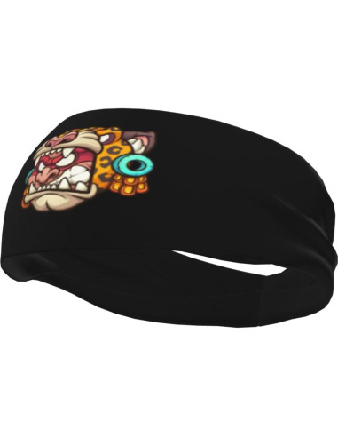 Diadema Deportiva Unisex QIZYOQA Absorbente de Sudor Negra