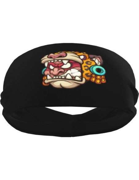 Diadema Deportiva Unisex QIZYOQA Absorbente de Sudor Negra