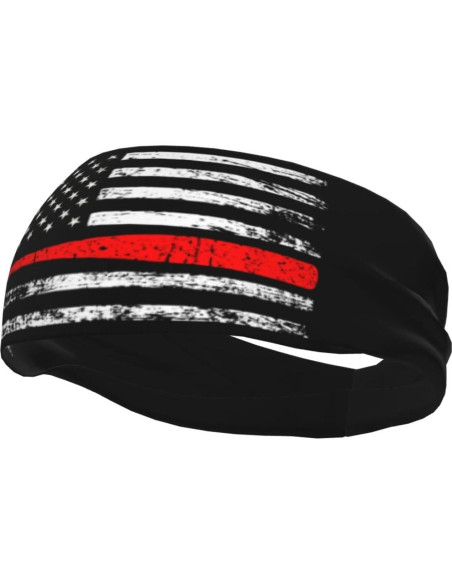 Cinta para la cabeza unisex QIZYOQA con bandera americana