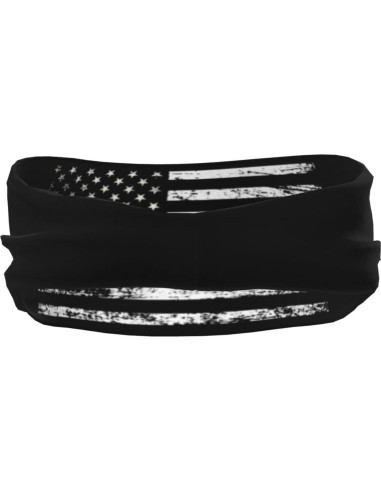 Cinta para la cabeza unisex QIZYOQA con bandera americana
