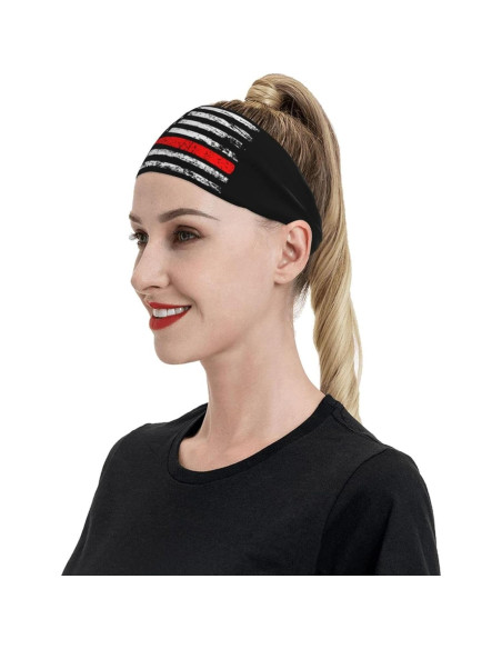 Cinta para la cabeza unisex QIZYOQA con bandera americana