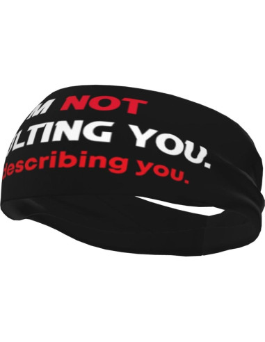 Diadema Deportiva Unisex QIZYOQA Absorbente de Sudor Negra