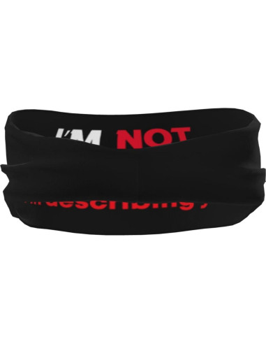 Diadema Deportiva Unisex QIZYOQA Absorbente de Sudor Negra