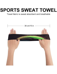 Banda para Sudor Deportiva LYDSKGEQ Unisex Poliester Tenis 2