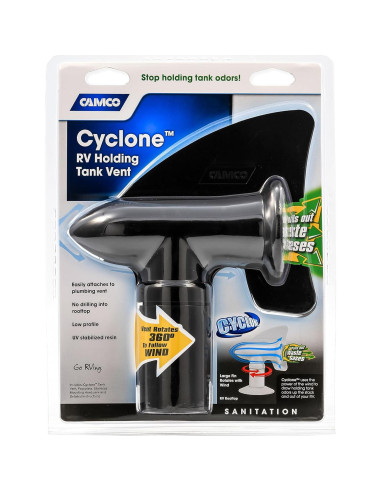 Cubierta de Ventilación Camco Cyclone 40597 - Extrae Olores RV