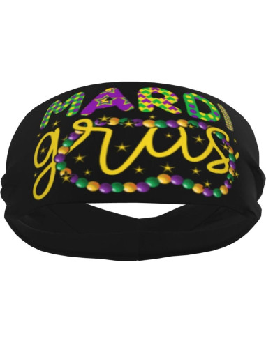 Diadema deportiva unisex QIZYOQA, absorbente de sudor, negra