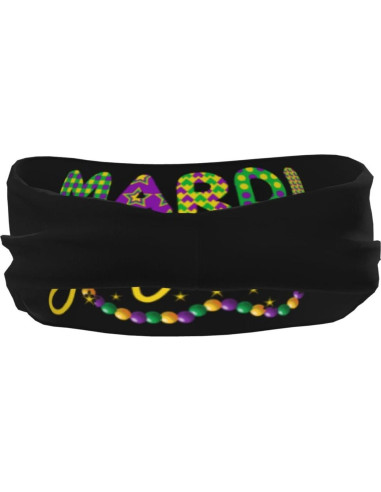 Diadema deportiva unisex QIZYOQA, absorbente de sudor, negra