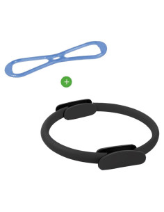 Círculos de Fitness KEVENZ - Anillo de Pilates 38 cm + Banda