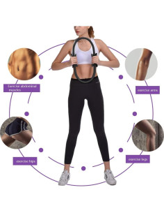 Círculos de Fitness KEVENZ - Anillo de Pilates 38 cm + Banda 2