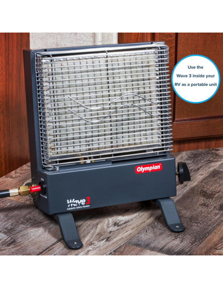 Calentador Catalítico Portátil Camco Wave-3 3000 BTU Propano