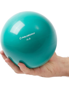 Bola de Tonificación Philosophy Gym 1.81 kg Teal - Mini Bola de Medicina 2