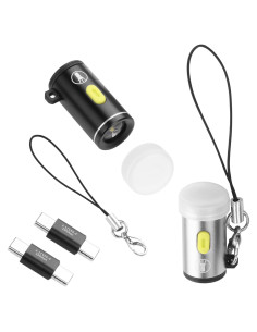 Linterna Mini LED YACSEJAO Ultra Compacta 25mm USB-C 230 Lúmenes