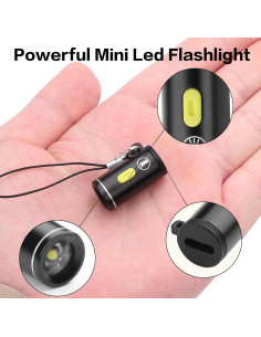 Linterna Mini LED YACSEJAO Ultra Compacta 25mm USB-C 230 Lúmenes 2