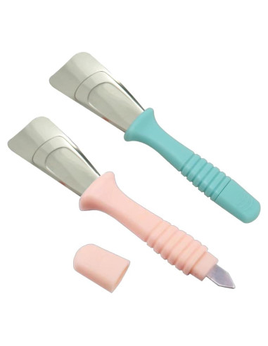 Raspador de Hielo OULIGET Doble Cabeza 2 Piezas Acero Inoxidable