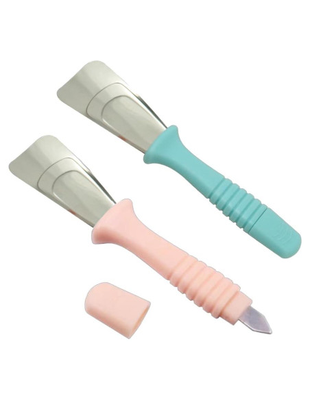 Raspador de Hielo OULIGET Doble Cabeza 2 Piezas Acero Inoxidable