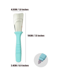 Raspador de Hielo OULIGET Doble Cabeza 2 Piezas Acero Inoxidable 2