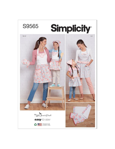 Kit de Costura Simplicity S9565 para Delantales y Accesorios