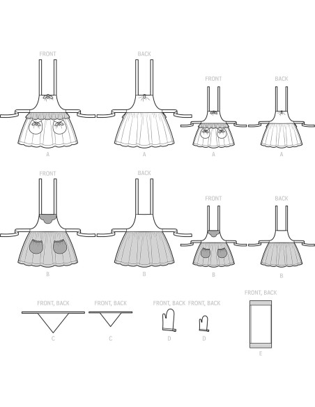 Kit de Costura Simplicity S9565 para Delantales y Accesorios