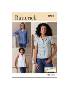 Patrón de Camisas Ajustadas Butterick B6924 Tallas 8-16